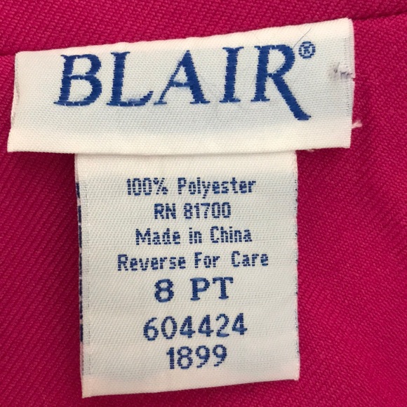 Blair Classic Tailored Style Magenta Blazer - Picture 4 of 5